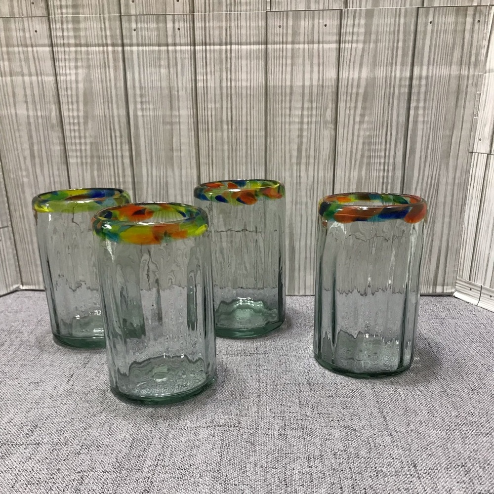 Set of 4 Mexican Drinking glasses